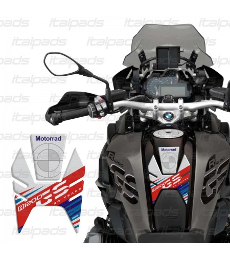 Paraserbatoio "HoneyComb bianco" 30 Years per BMW R1200GS