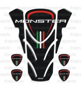 Paraserbatoio DUCATI Corse monster nero "top wings" black TANK PAD + 4 free