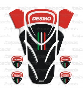 Paraserbatoio "Desmo"  rosso nero per DUCATI Monster