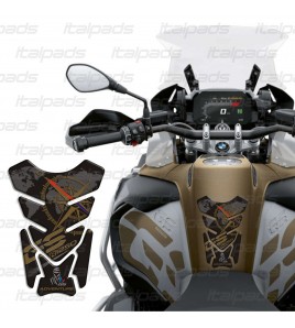 Paraserbatoio "Michigan" nero/oro per BMW R 1250 GS Adventure  Misure cm. 21x15