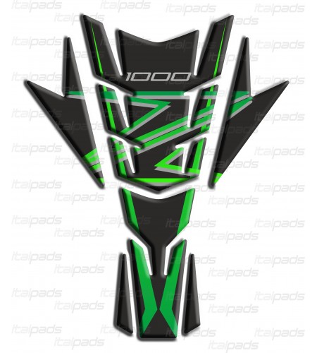 Paraserbatoio "Connecticut Sport" per kawasaki Z1000 toni verdi