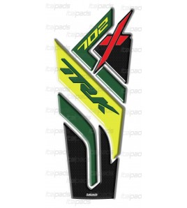 Paraserbatoio tema verde per Benelli TRK 702X, protezione serbatoio