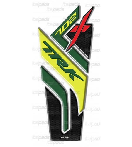 Paraserbatoio tema verde per Benelli TRK 702X, protezione serbatoio