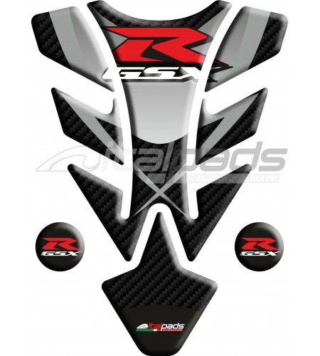 Paraserbatoio generico compatibile per Suzuki GSX-R mod. "ILLINOIS/s" effetto carbonio